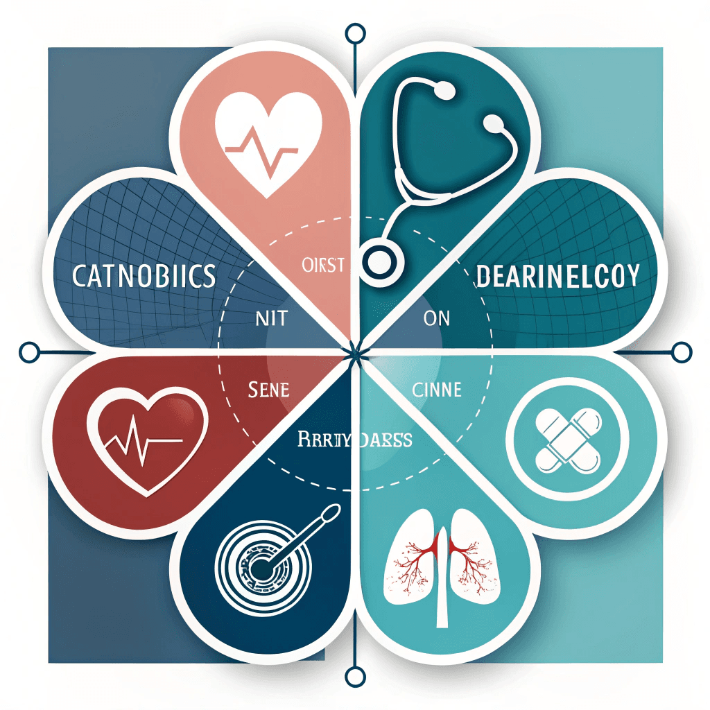 Medical specialty icons representing different healthcare disciplines
